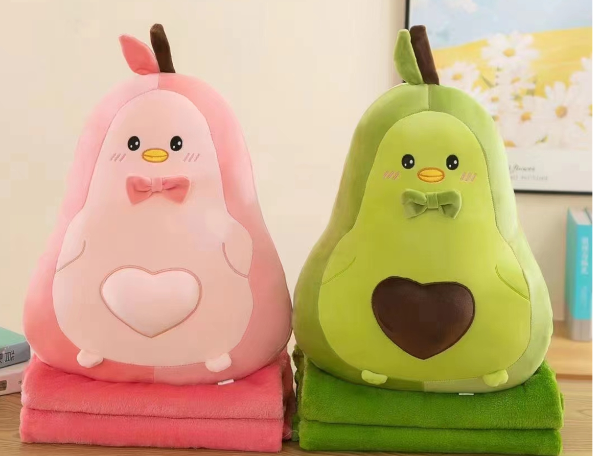 New Avocado Plush Toy Blanket