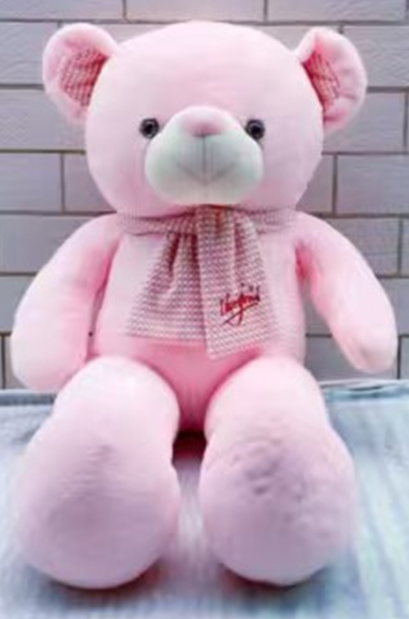 Embroidered Scarf Bear