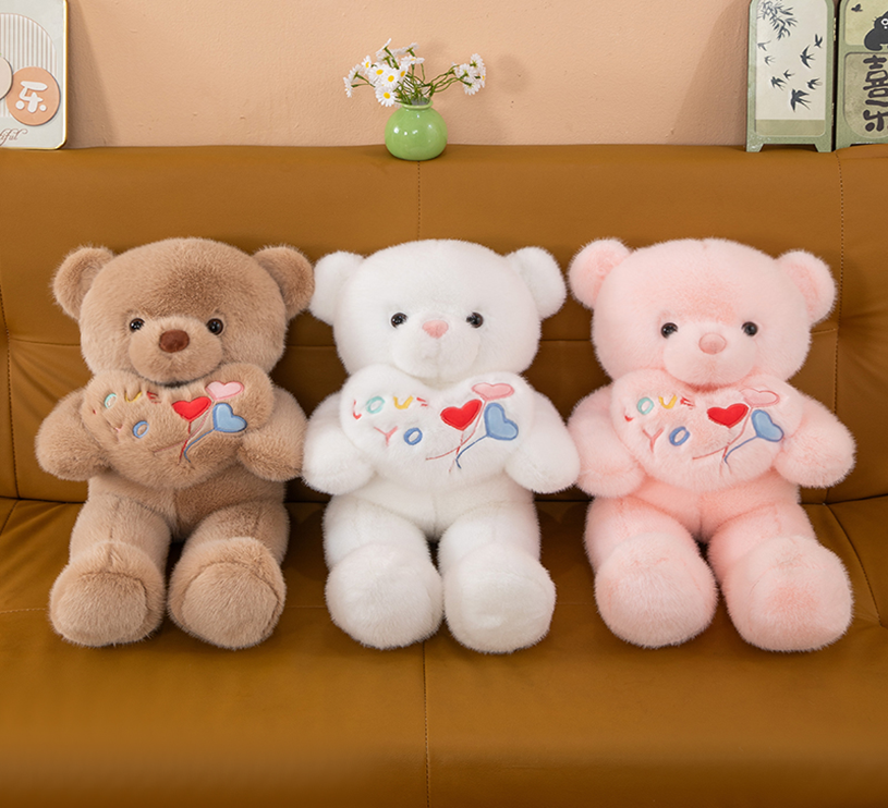 Golden Mink Heart Bear