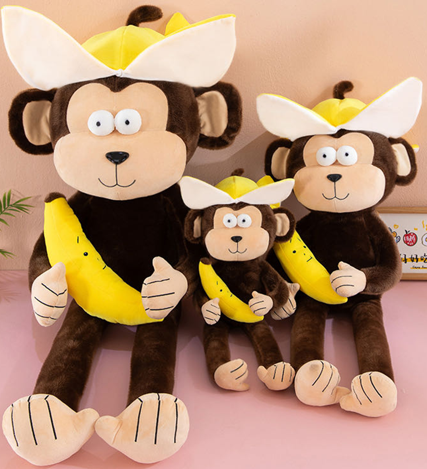 Banana Monkey Plush Toy Stuffed Animal Toys