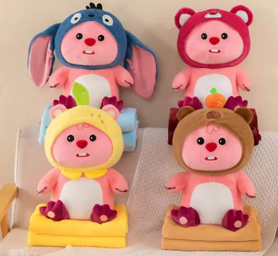 Transforming Beaver Plush Blanket