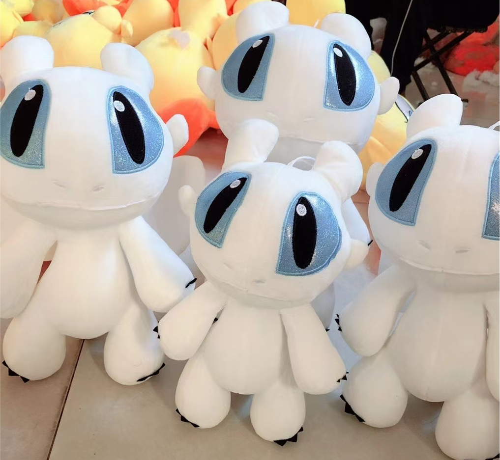 Standing White Cat Plush Toy Stuffed Animal Toys