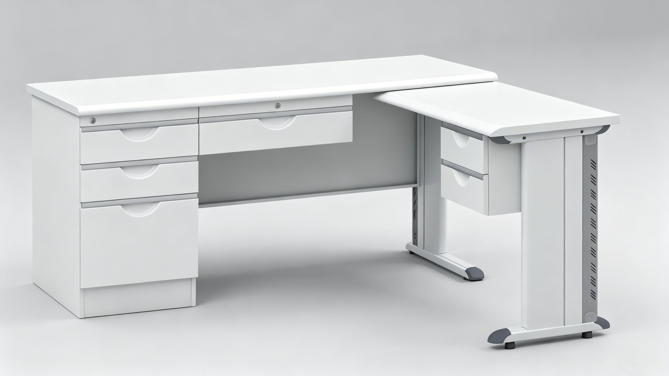 GZDNZ-17 Steel Desk (with floor height)