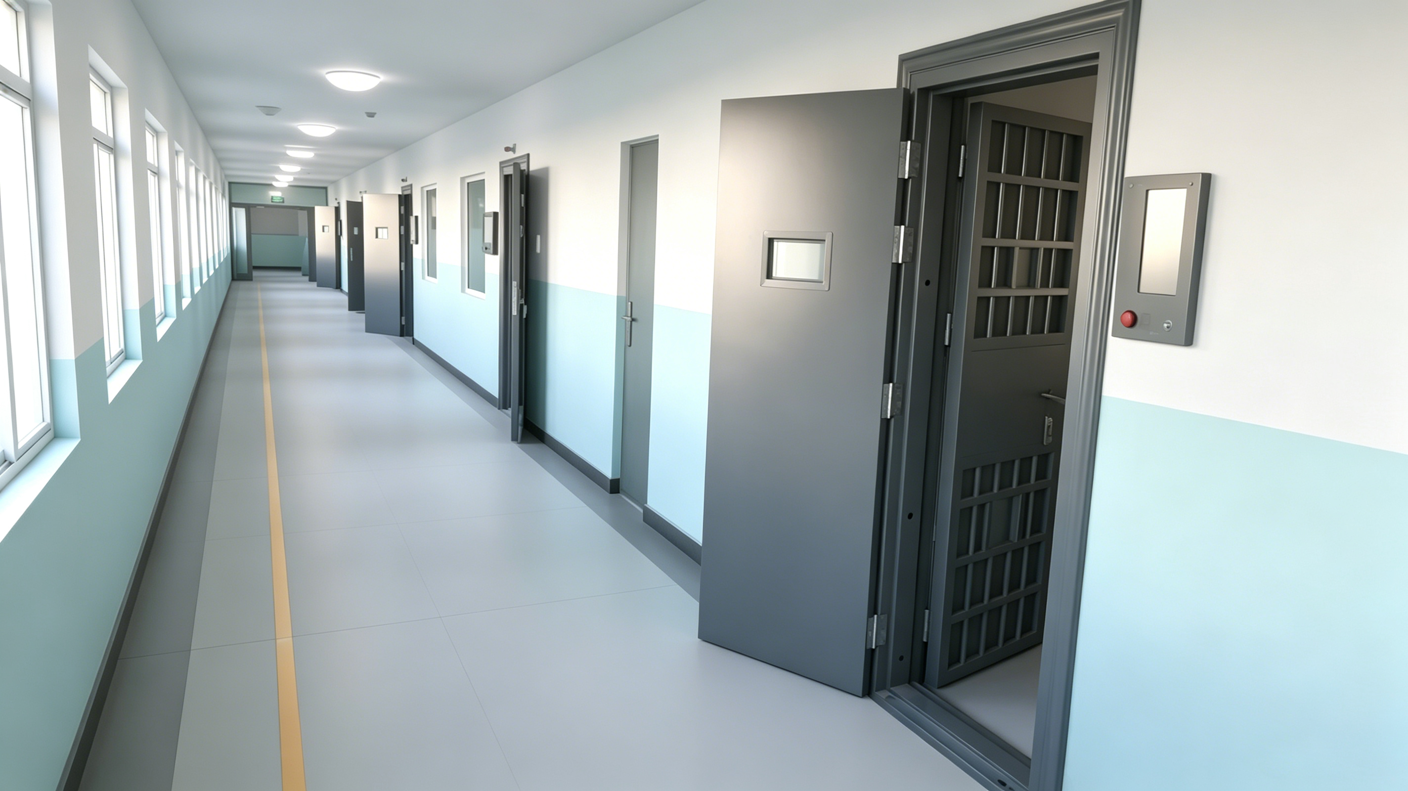 17 Prison Wing Electric Gate