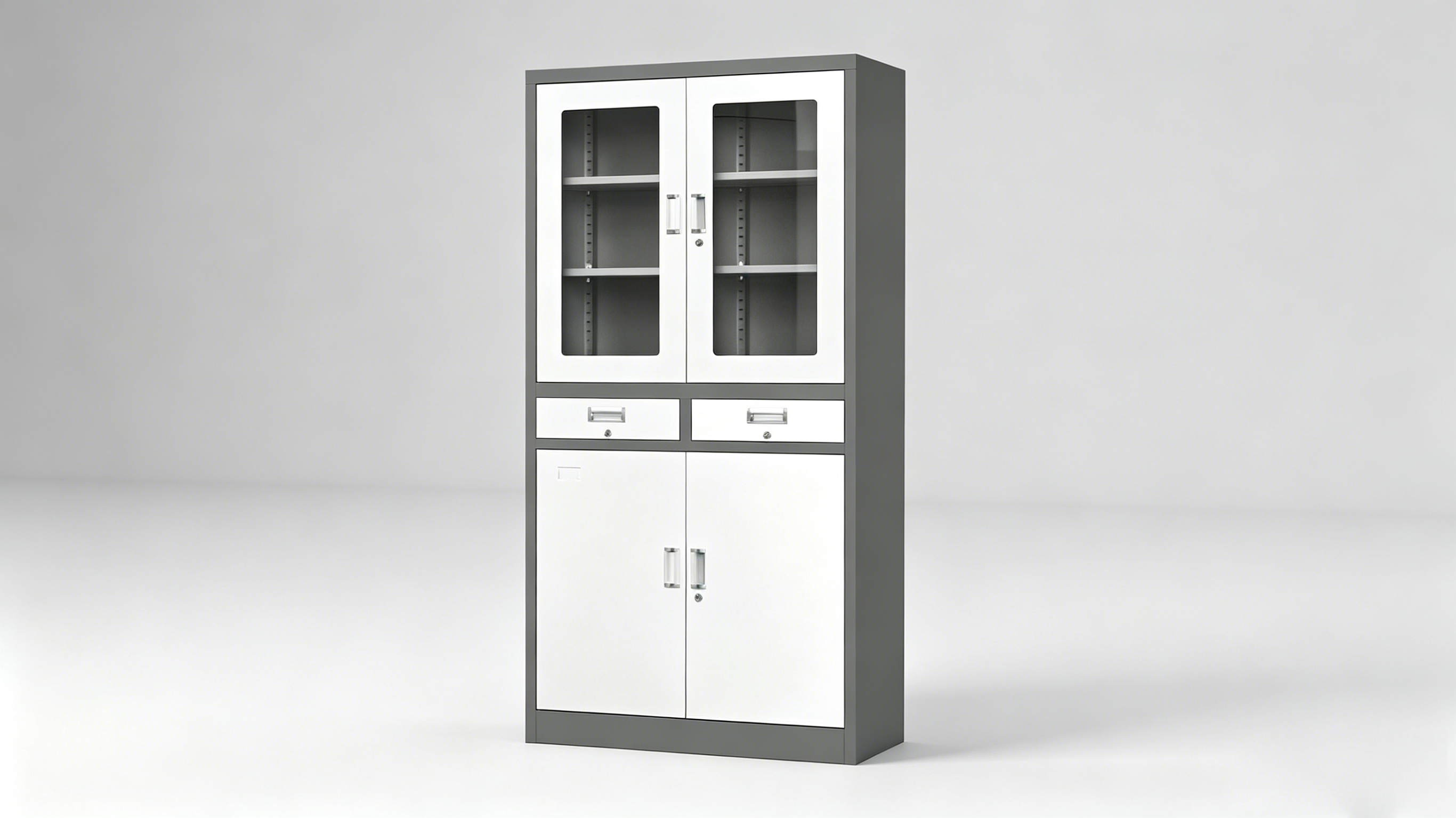 ZZTS-02 Two-Drawer Wall Cabinet with Accordion Folds