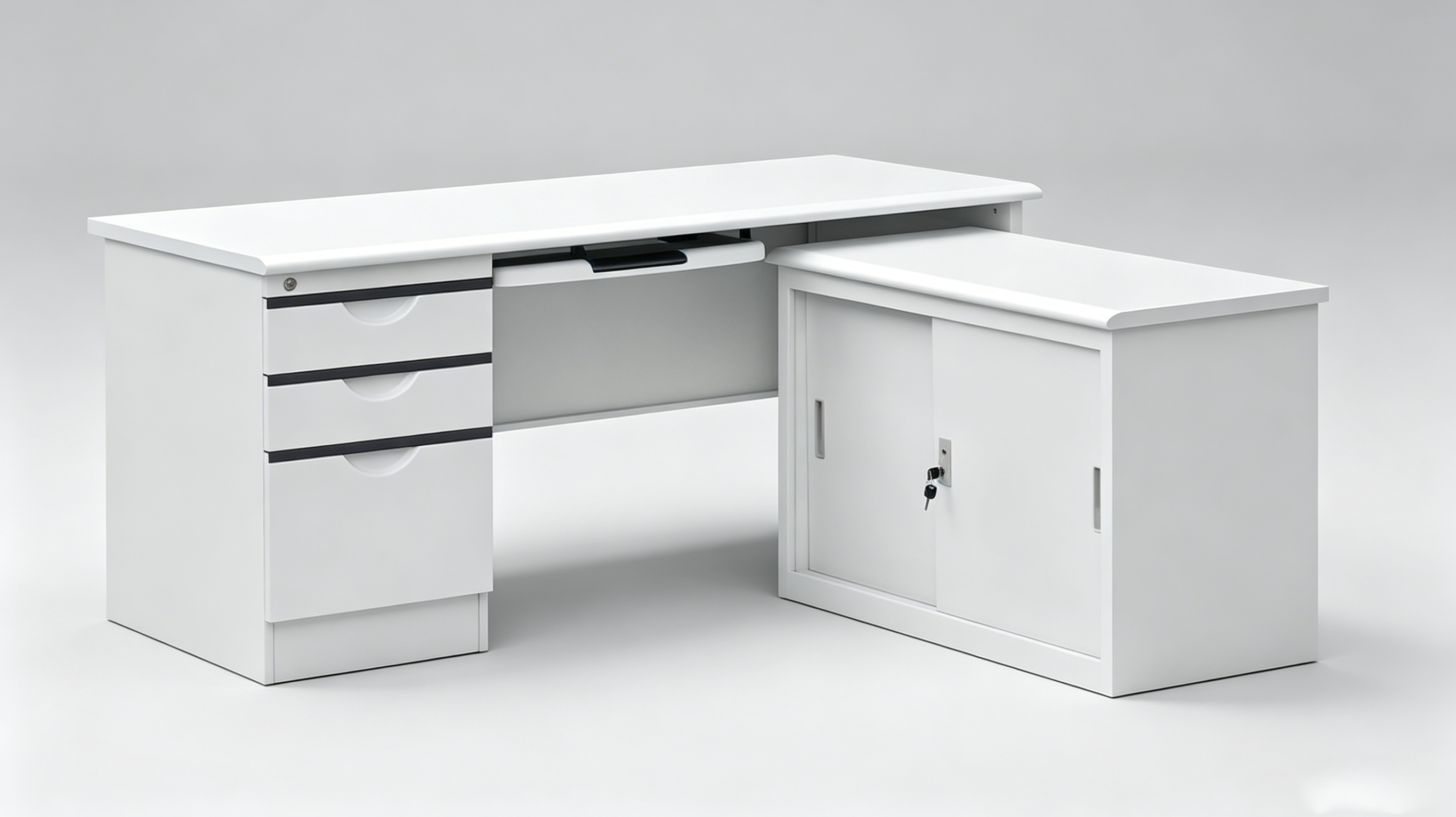 GZDNZ-20 Steel Desk (with floor height)