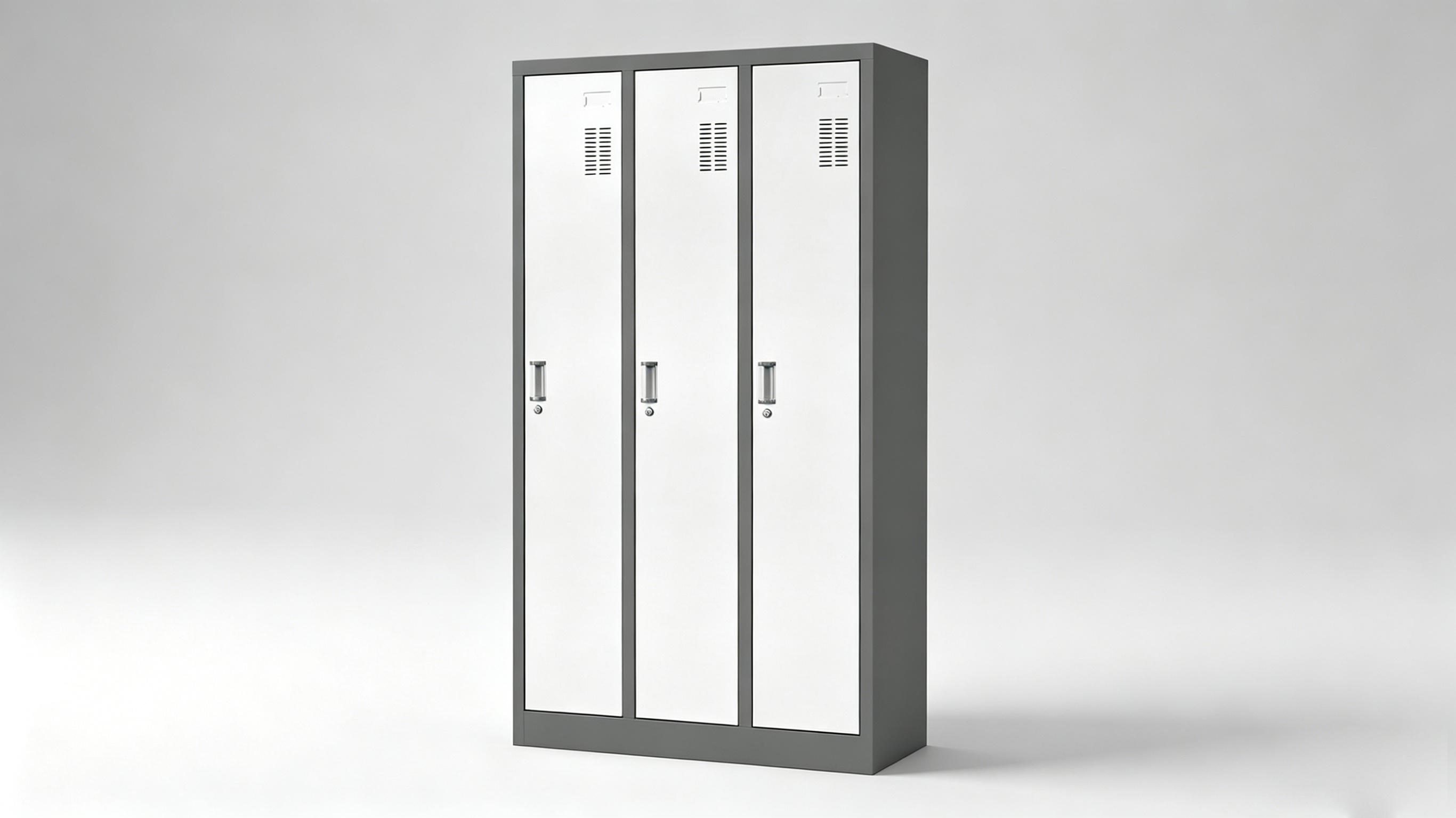 ZZTS-14 Tri-Color Pleated 3-Door Locker