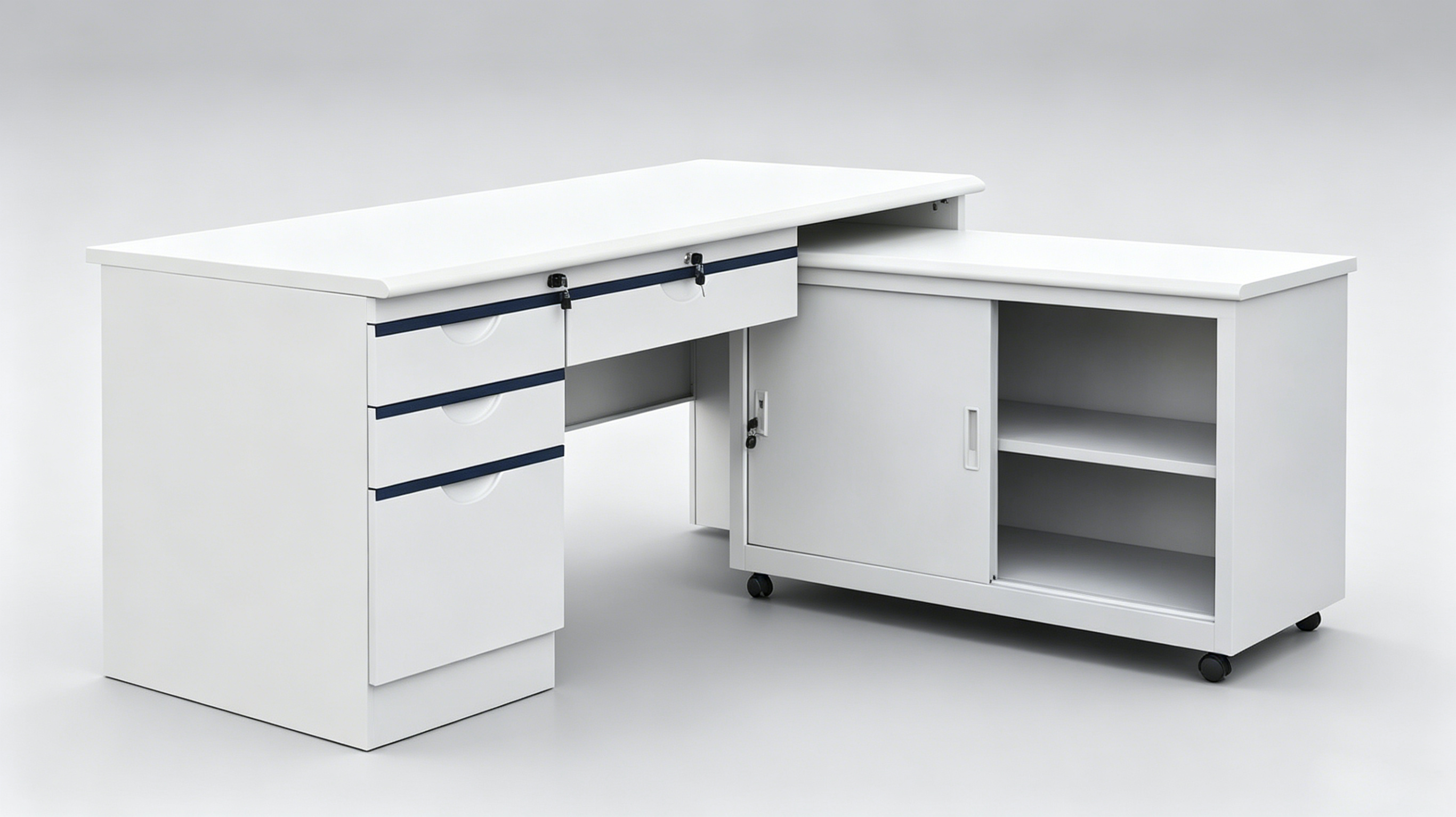 GZDNZ-18 Steel Desk (with floor height)