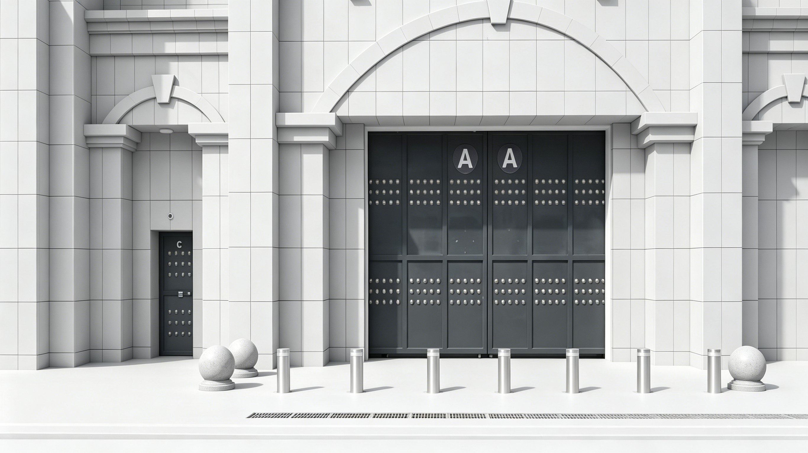 4 Prison Wing Electric Gate