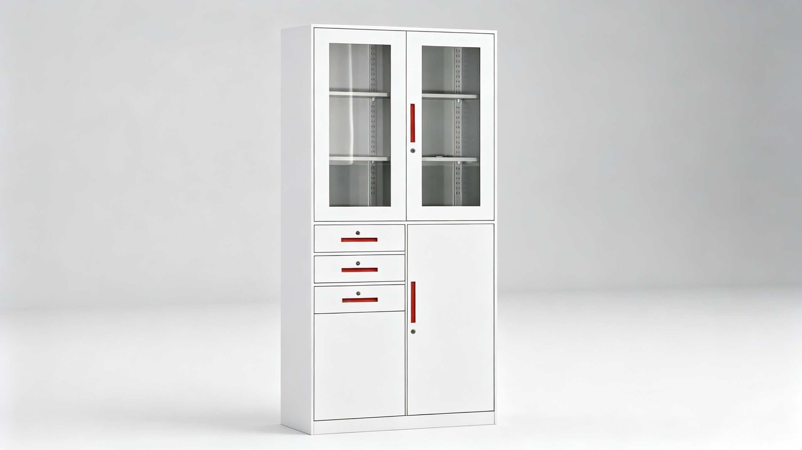 BBG-06 Three-Drawer Side-Hinged Bookcase
