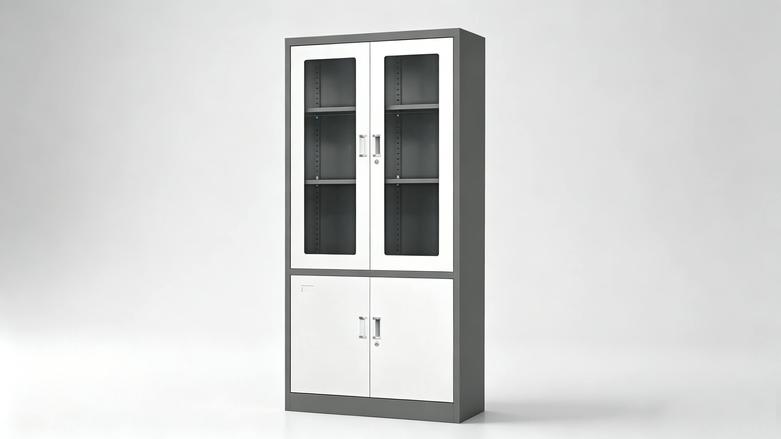 ZZTS-01 Pleated Two-Tone Glass Top, Iron Bottom Casement Window