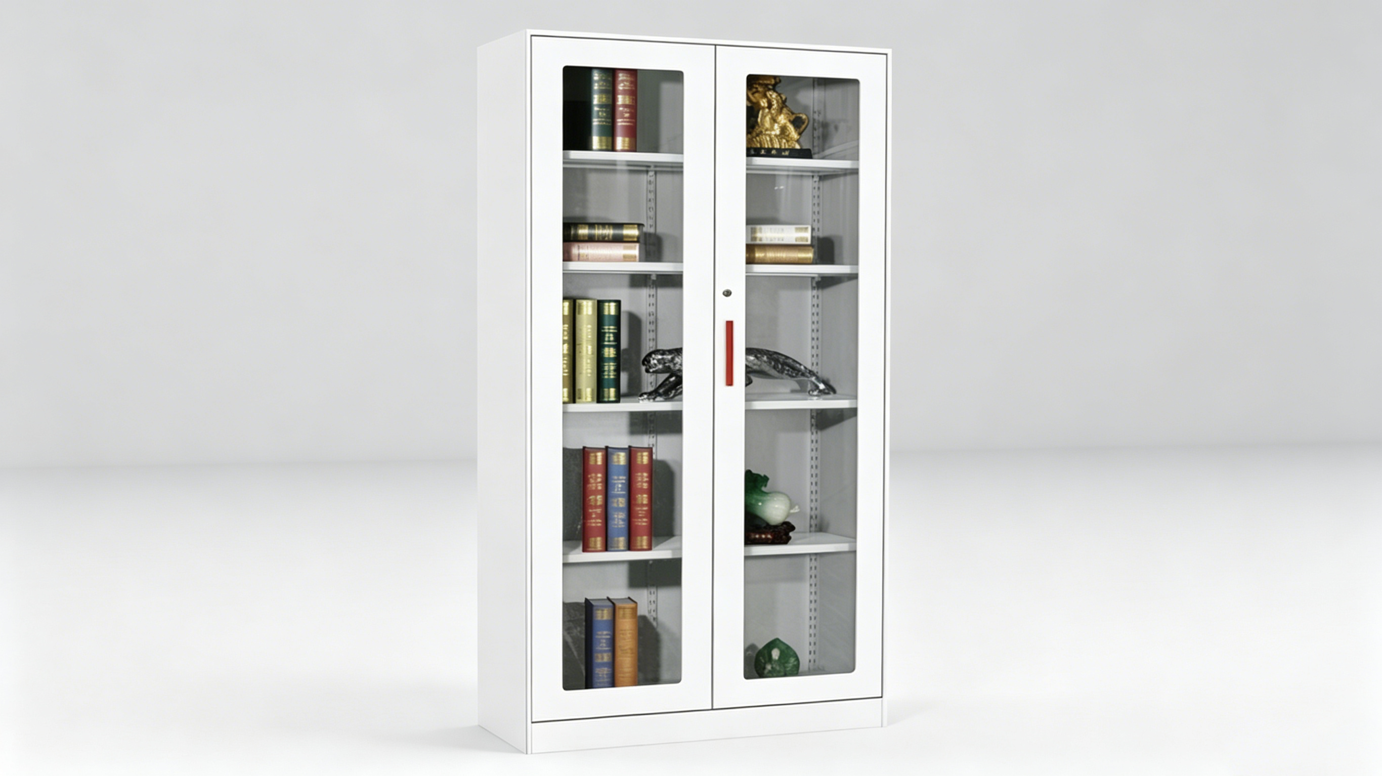 HDL-WJG-01 Full-Body Glass Door Double-Cabinet