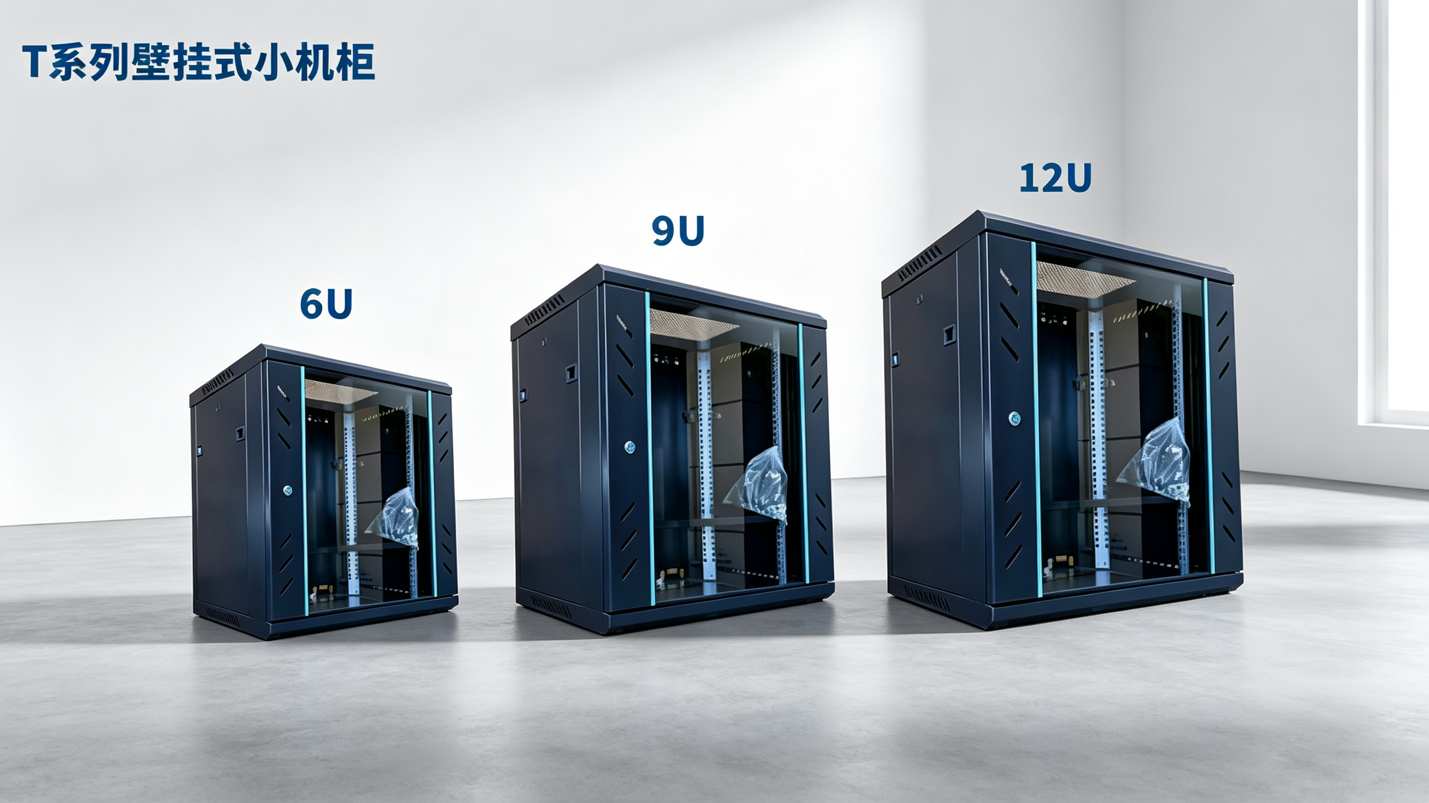 Compact Wall-Mounted Network Server Cabinet