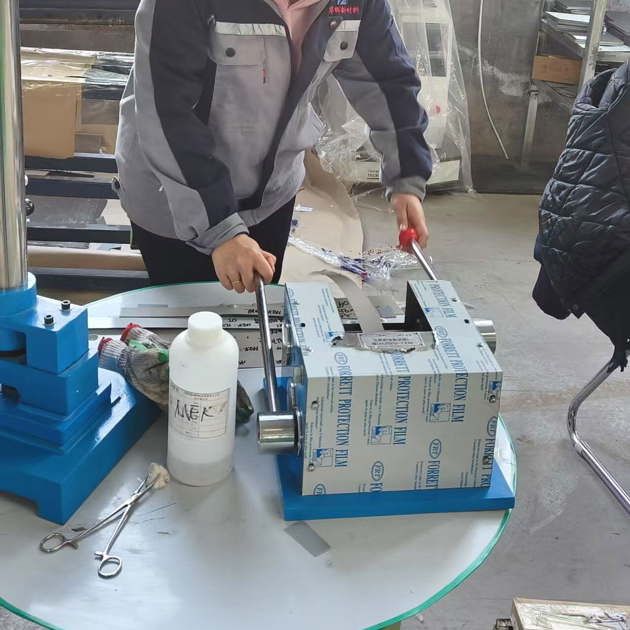 Production Workshop - Real-World View of Huahui New Materials Aluminum Plate Processing Equipment and Powder Coating Line