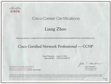 CCNP 网络工程师认证