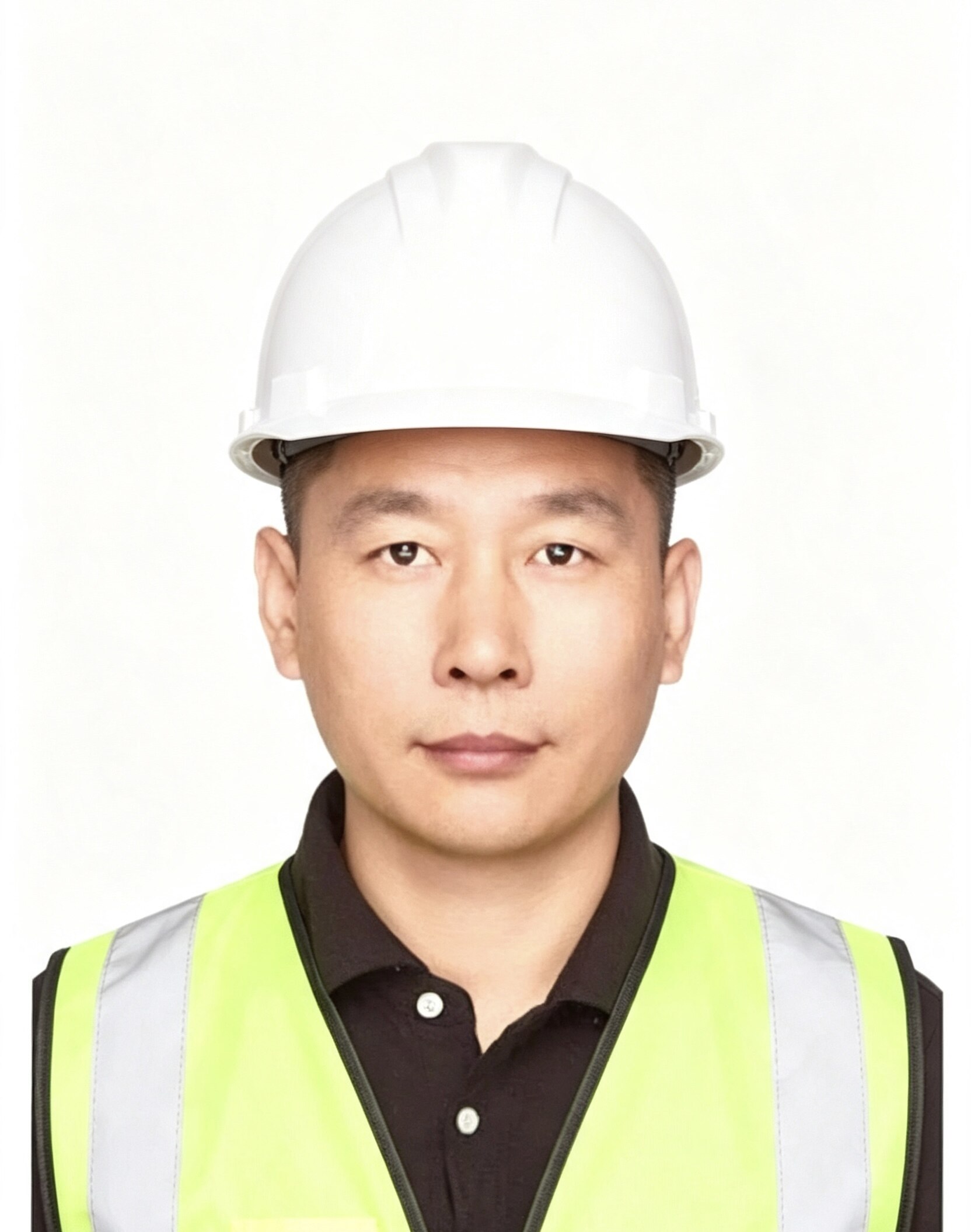 Industrial engineer inspecting equipment