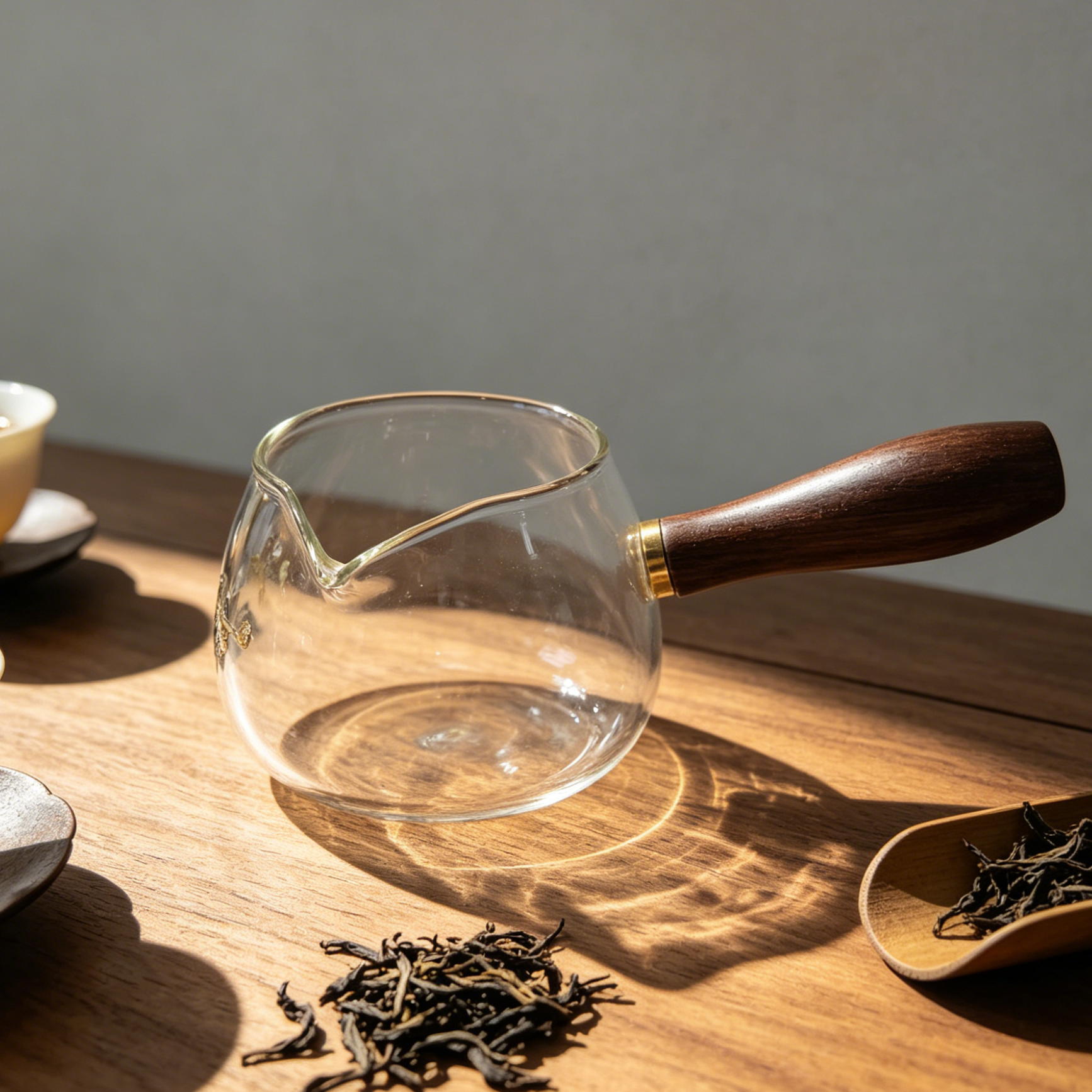 红檀木把公道杯