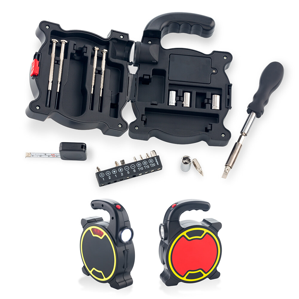 21-Piece Manual Tool Set with LED Light