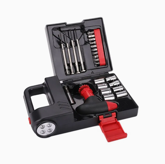 24 PIECE EMERGENCY TOOL KIT WITH FLASHLIGHT ~ BRAND NEW IN BOX ~ view 2