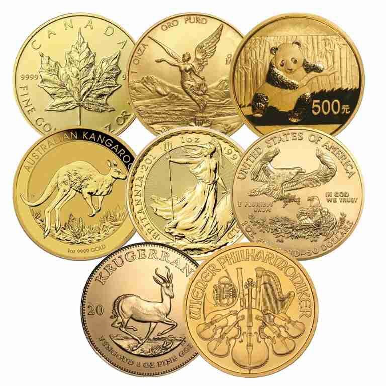 Investment gold coins