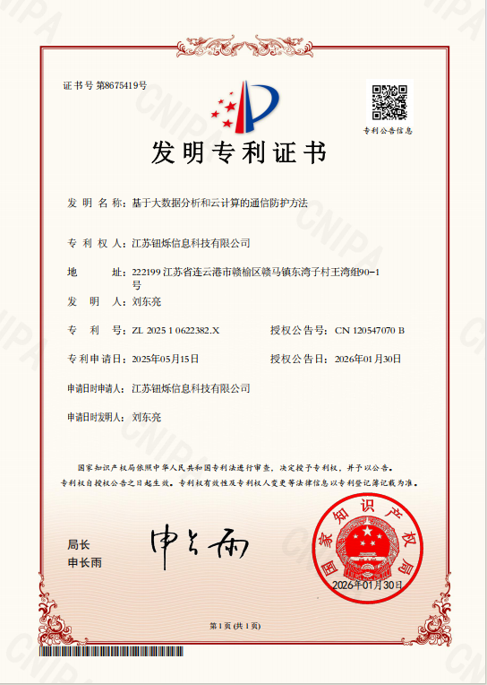 发明专利证书