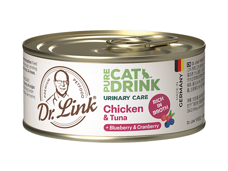 Dr. Link®琳克医生零食汤罐 含鸡肉金枪鱼 添加蓝莓 & 蔓越莓 70g