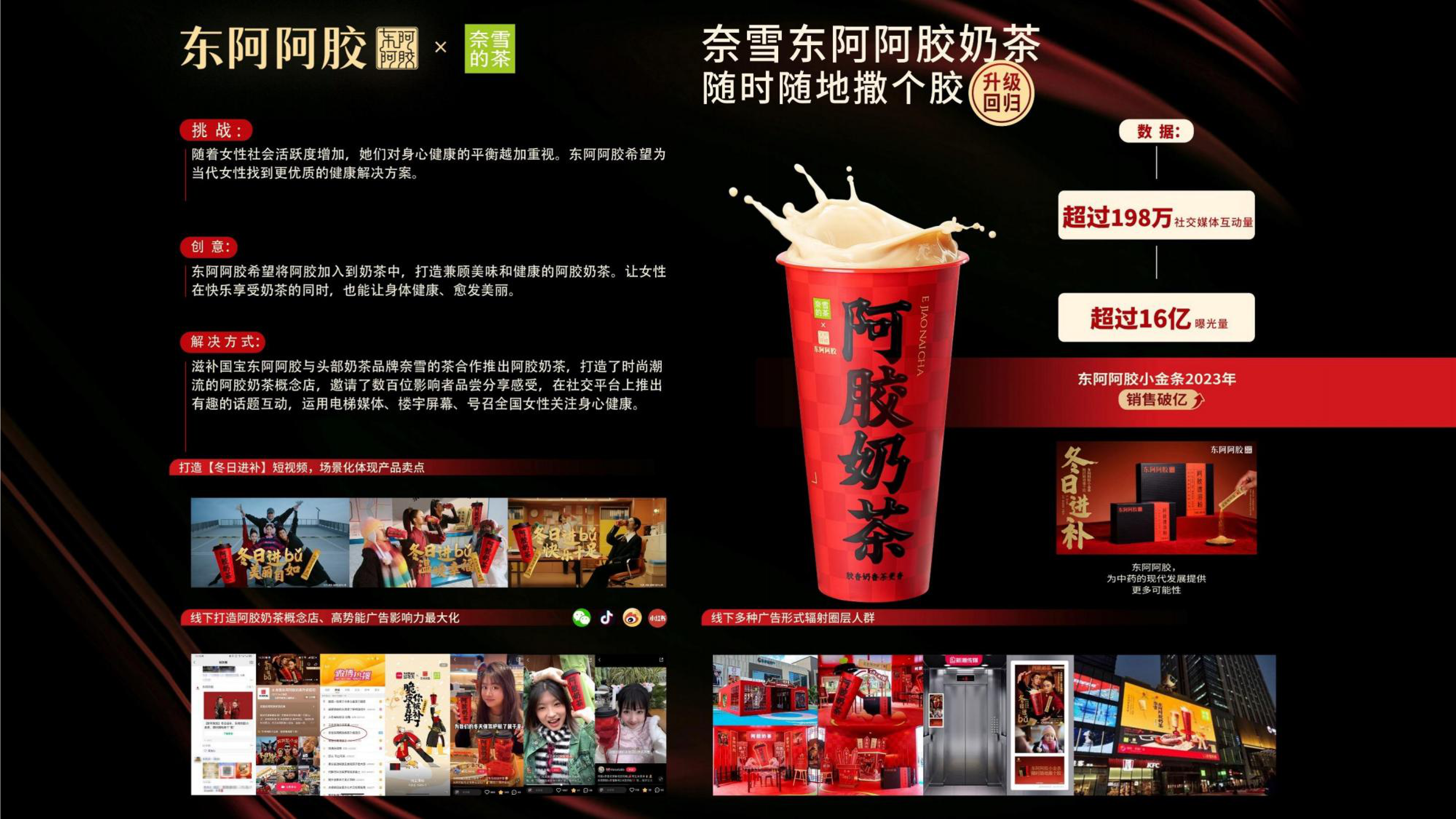 东阿阿胶×奈雪的茶联名项目全网曝光超16亿