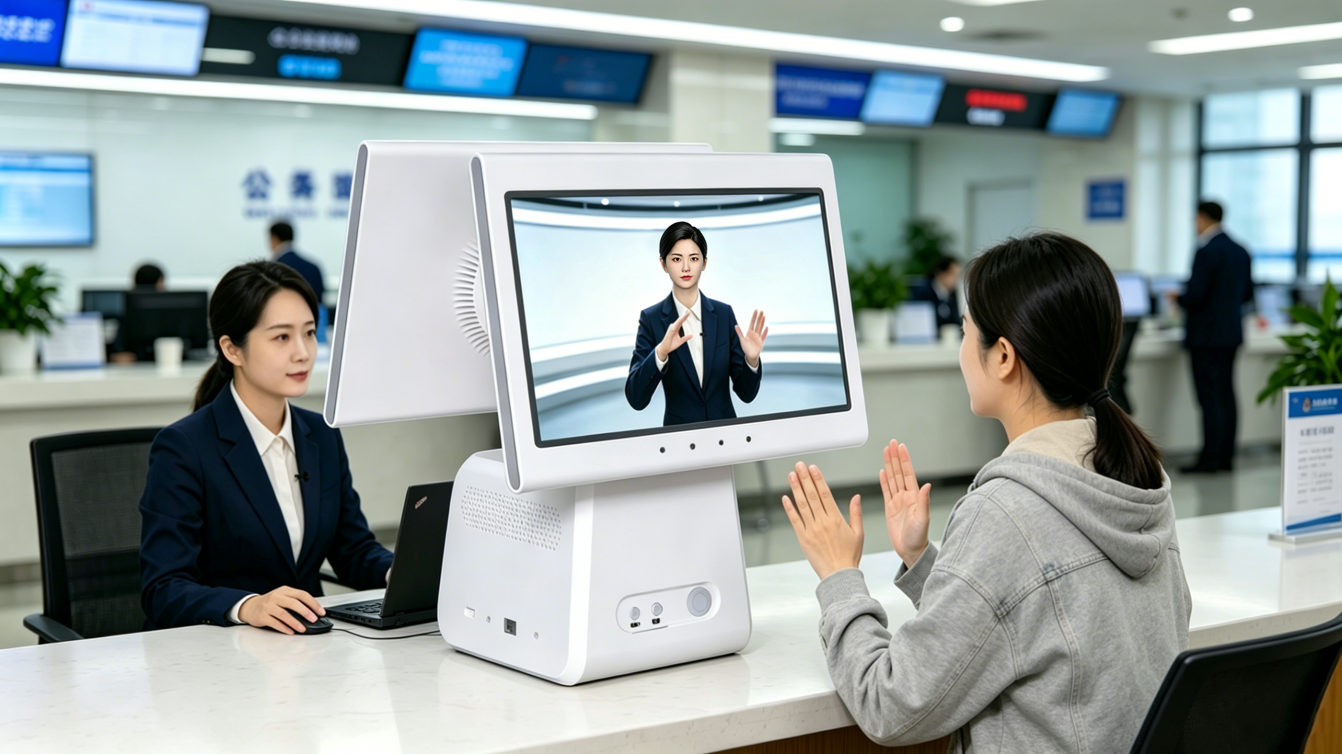 AI 手语无障碍一体机(桌面式交互版)