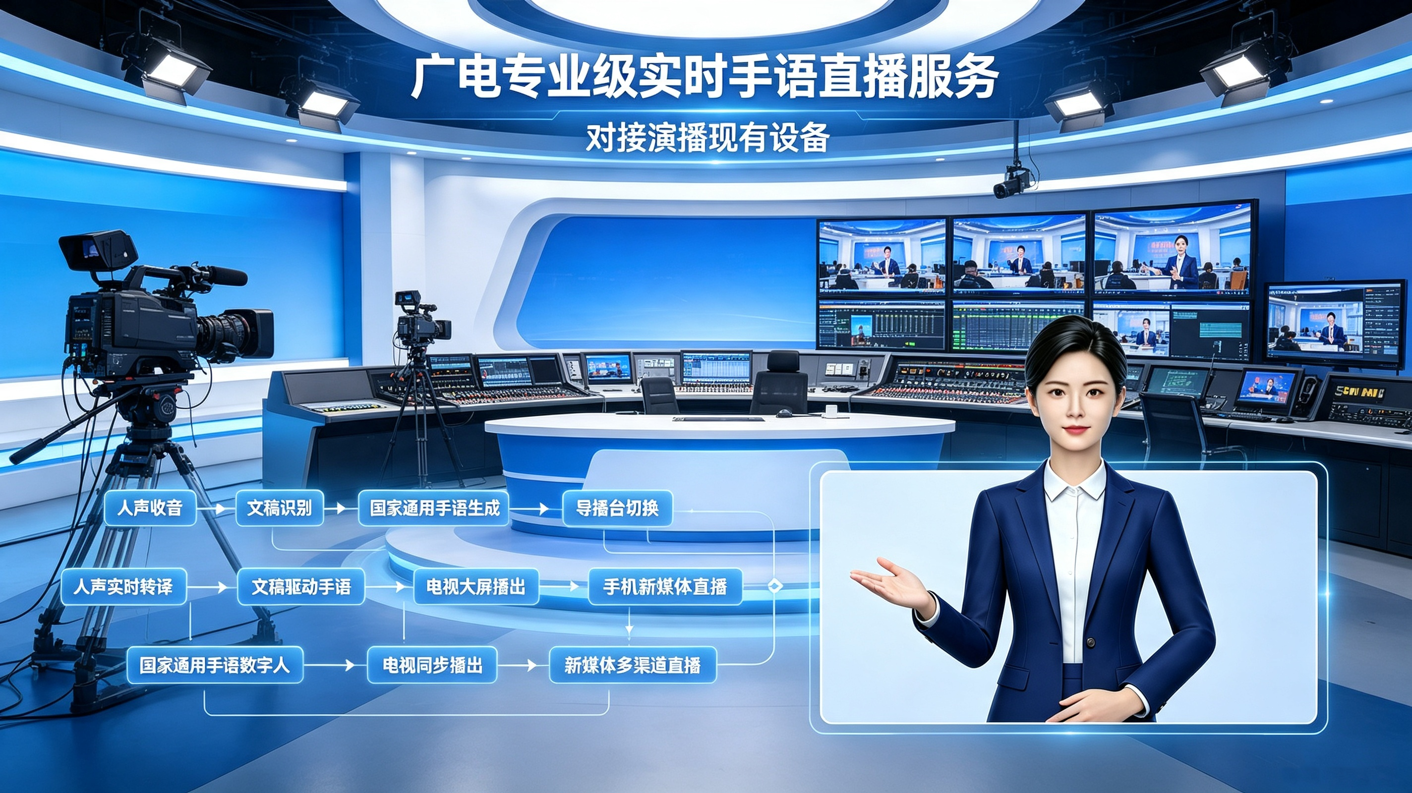 AI 手语数字人直播