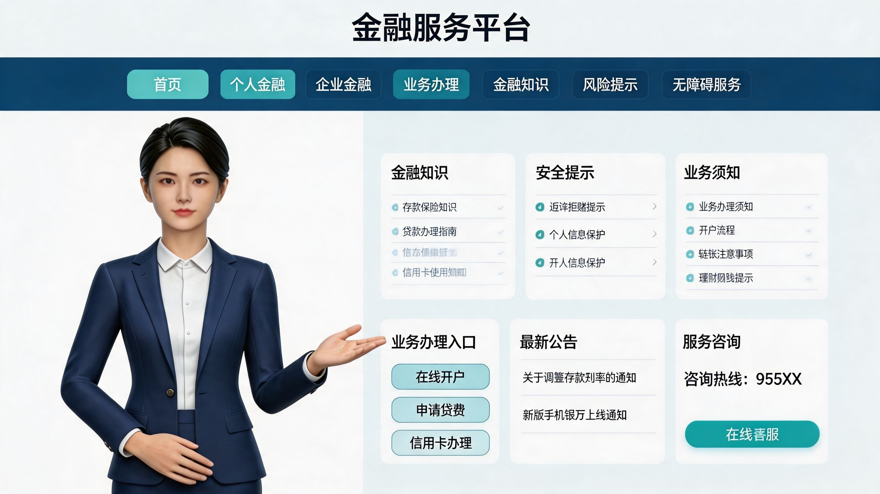 银行及金融服务网站