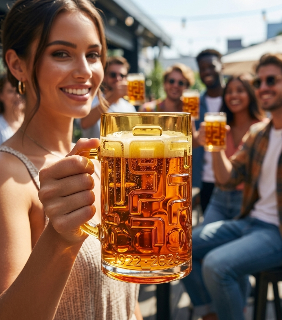 100-Year Beer Glass
