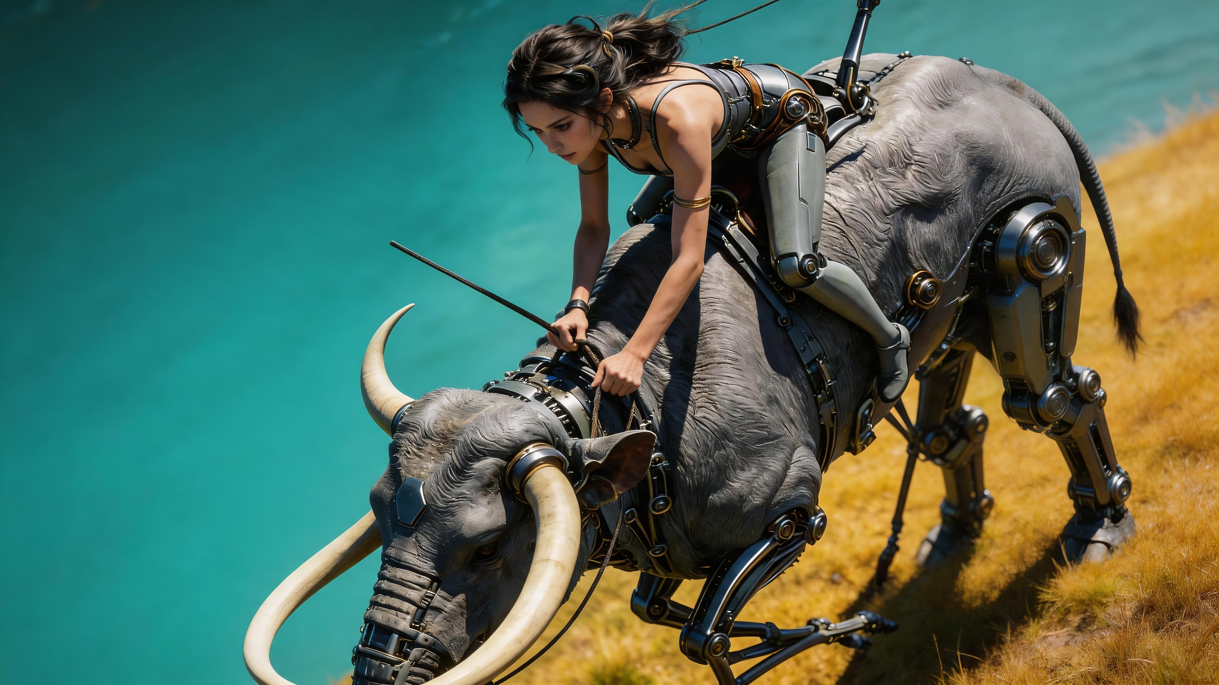 Border Dream Journey of the Revenant and the Mechanical Mammoth