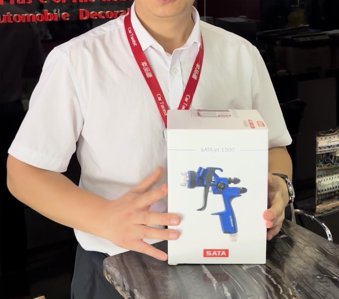 车品道引进德国进口sata喷枪,提升喷漆品质 - 图片1