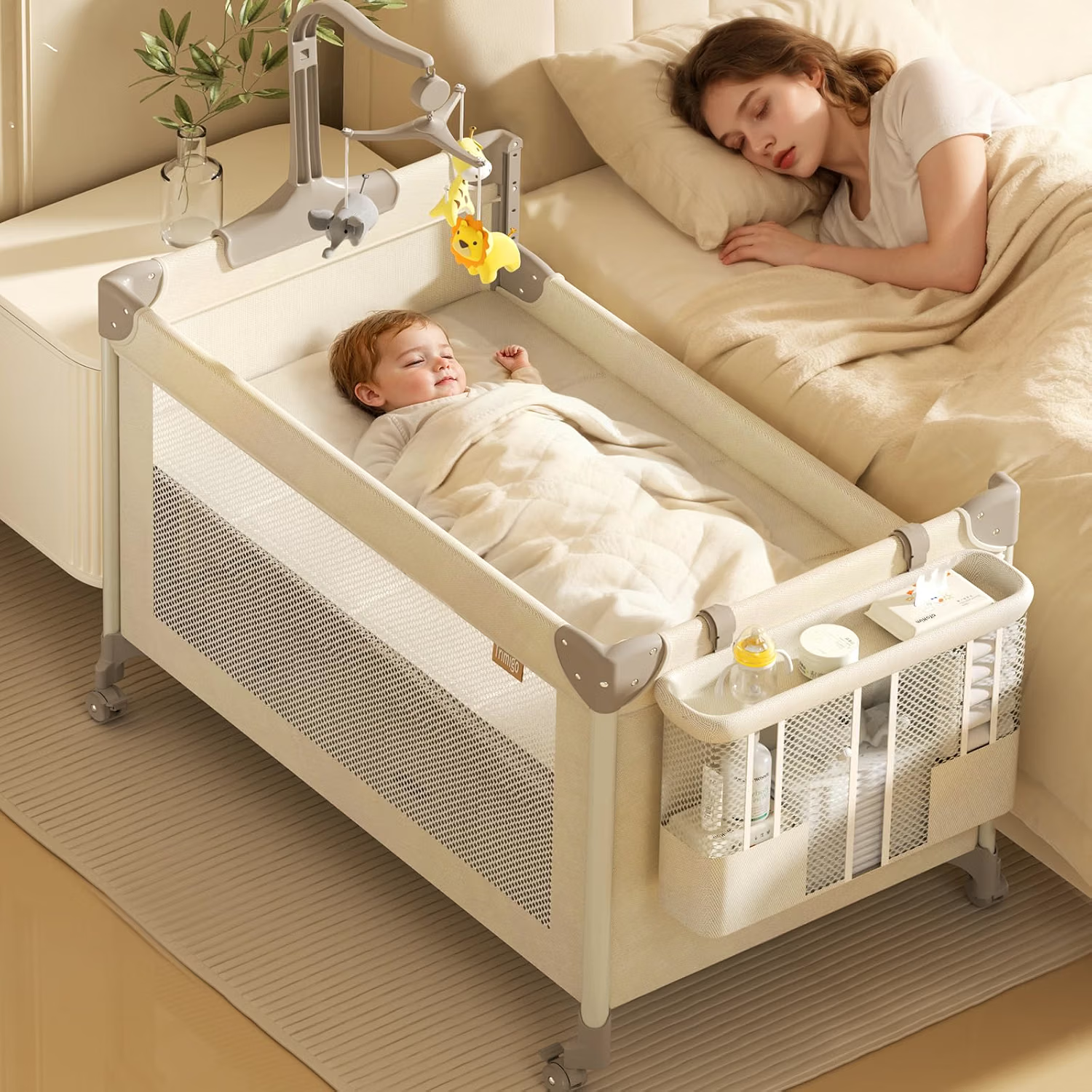 Travel Cot & Bedside Crib