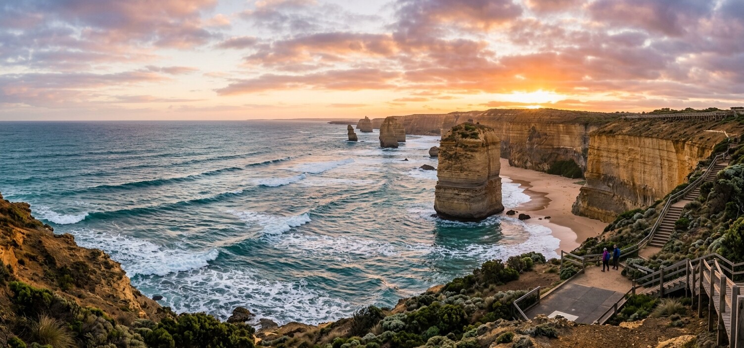 Sunset at the Twelve Apostles, Australia