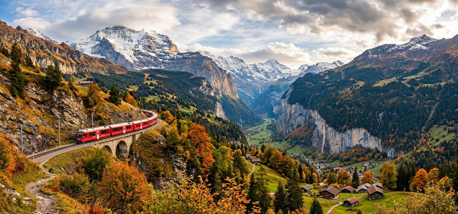 Swiss Alps Train