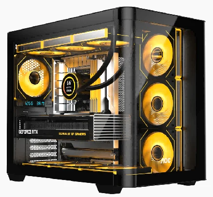 AOC CG453B Curved-glass mid-tower PC case