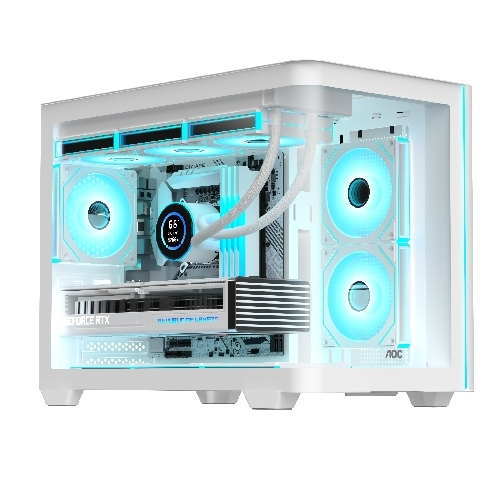 AOC CG355W Curved-glass panoramic PC case