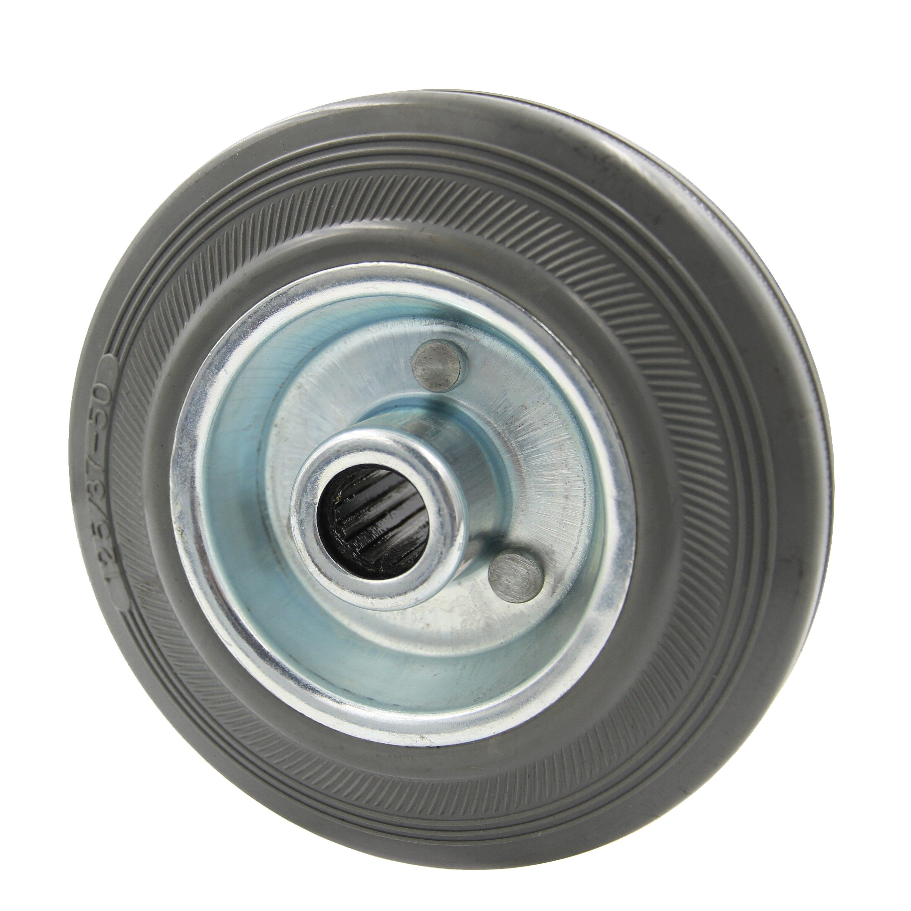 Gray Rubber Steel Core Wheel