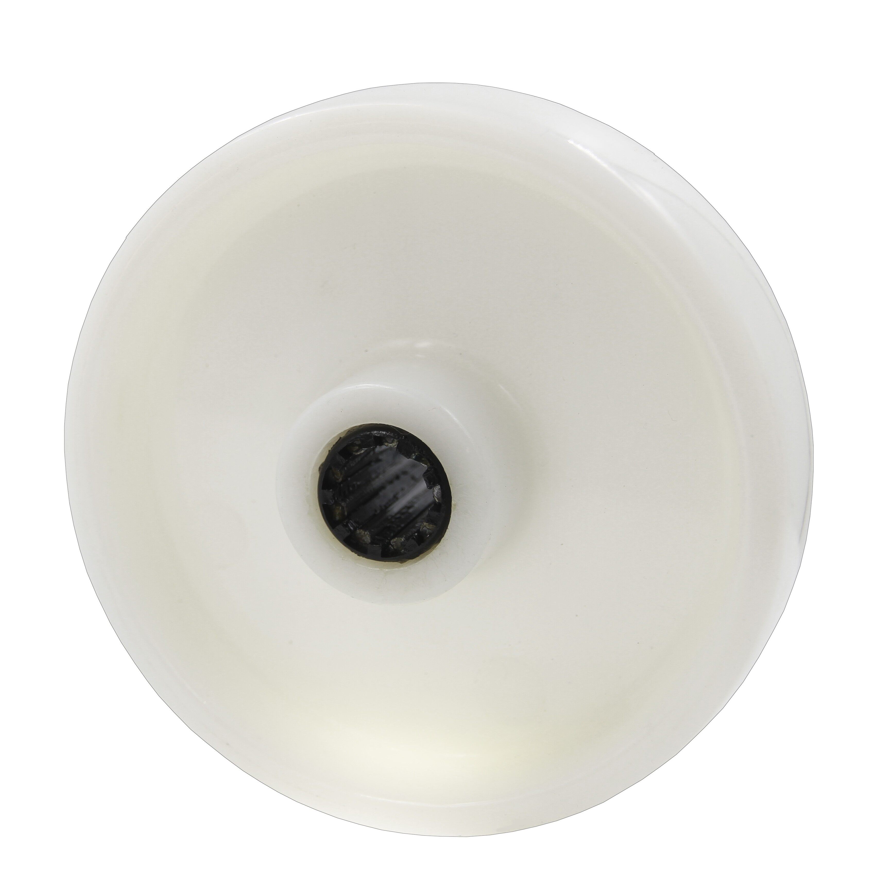 Single white nylon wheel