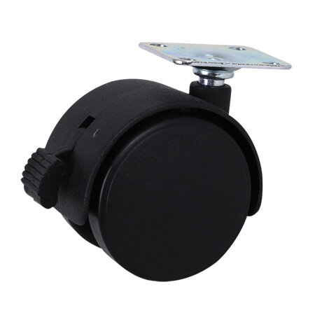 Plastic Dual Top Plate Caster With Brake