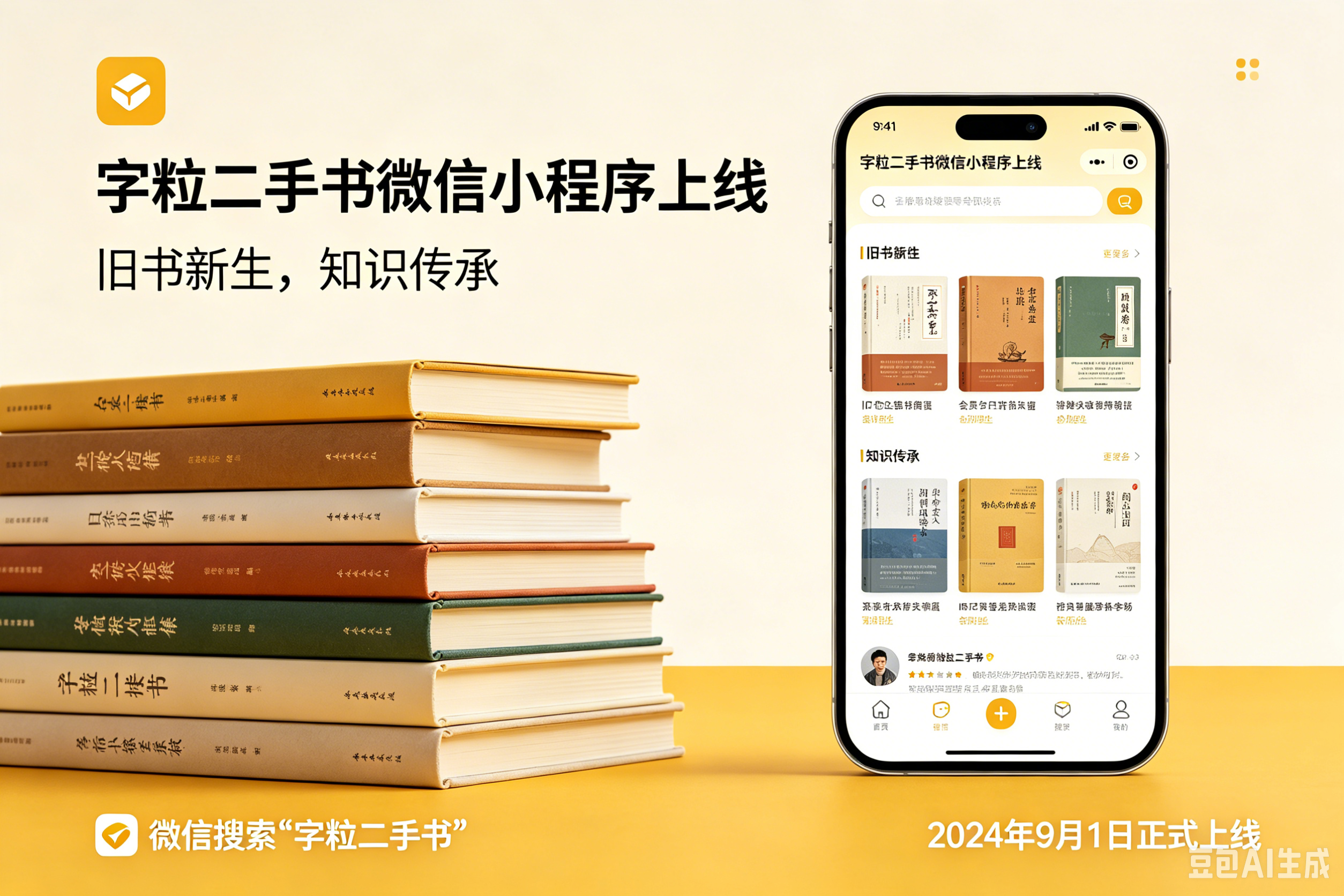 字粒二手书微信小程序上线