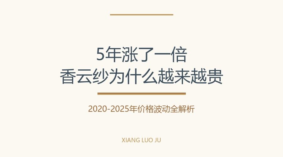 Xiangyunsha 2020-2025 Price Fluctuation Trend: New Chinese Style Encyclopedia