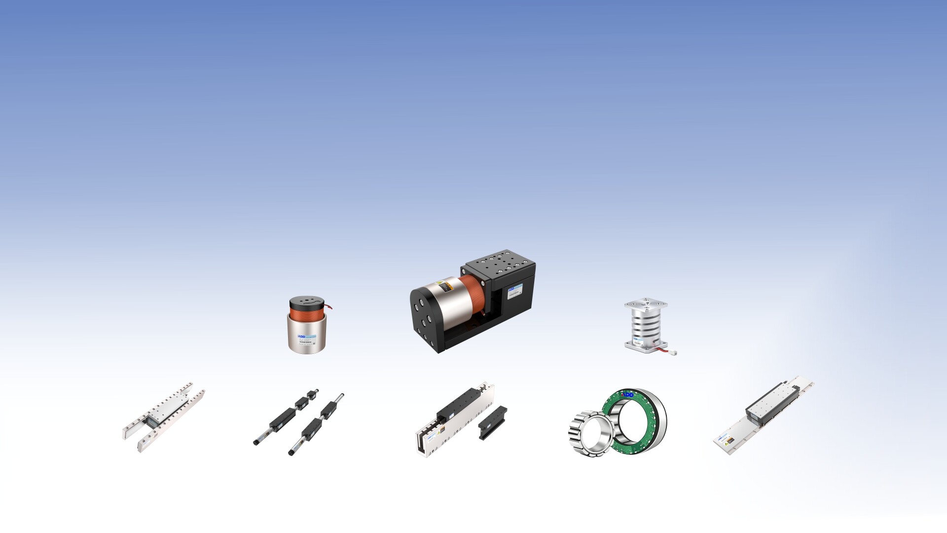 Core self-developed linear motor for precision positioning.