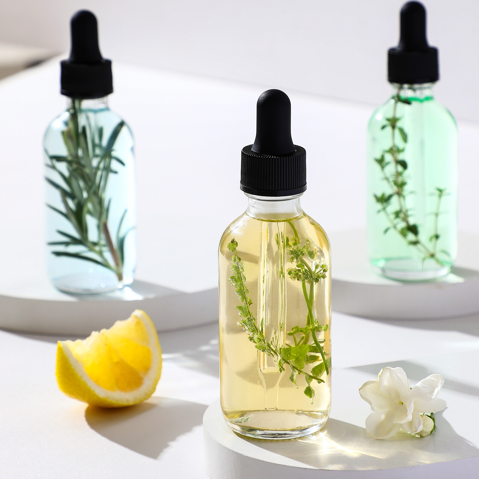 12 Pack, 2 oz Glass Eye Dropper Bottles w/ 3 Stainless Steel Funnels & 1 Long Pipette Dropper & 24 Labels - 60ml Clear Tincture Bottles for Essential Oils, Liquids - Leakproof Travel Essential Bottles view 7