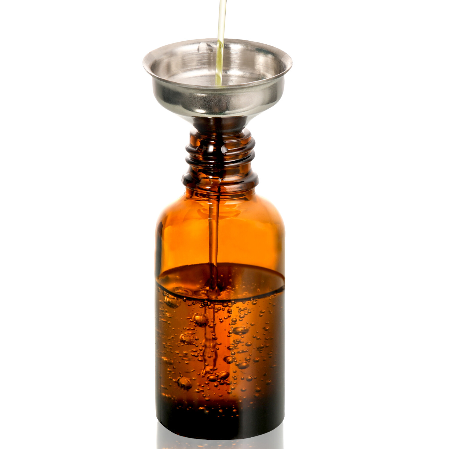 4 Pack, 2 oz Bottles with Dropper & 1 Funnel & 4 Labels - Essential Oils Bottles for Health, Personal Care & Beauty - 60ml Thick Dark Amber Glass Tincture Bottles, Refillable Cosmetic Containers view 5