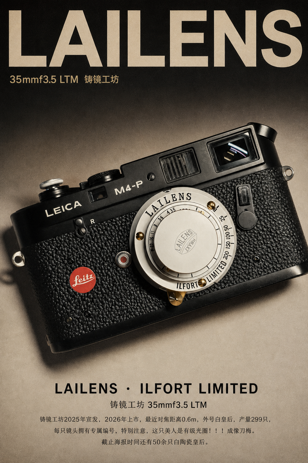 LAILENS 35mm f/3.5 Poster - Leica M4-P