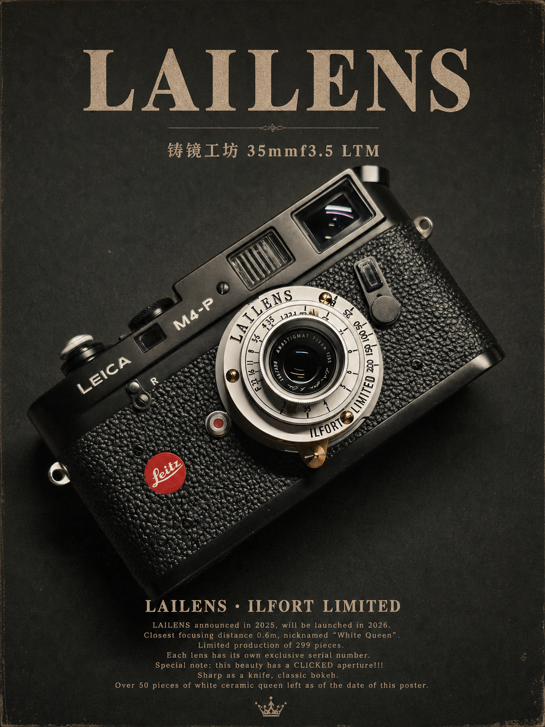 LAILENS 35mm f/3.5 Poster - Leica M4-P