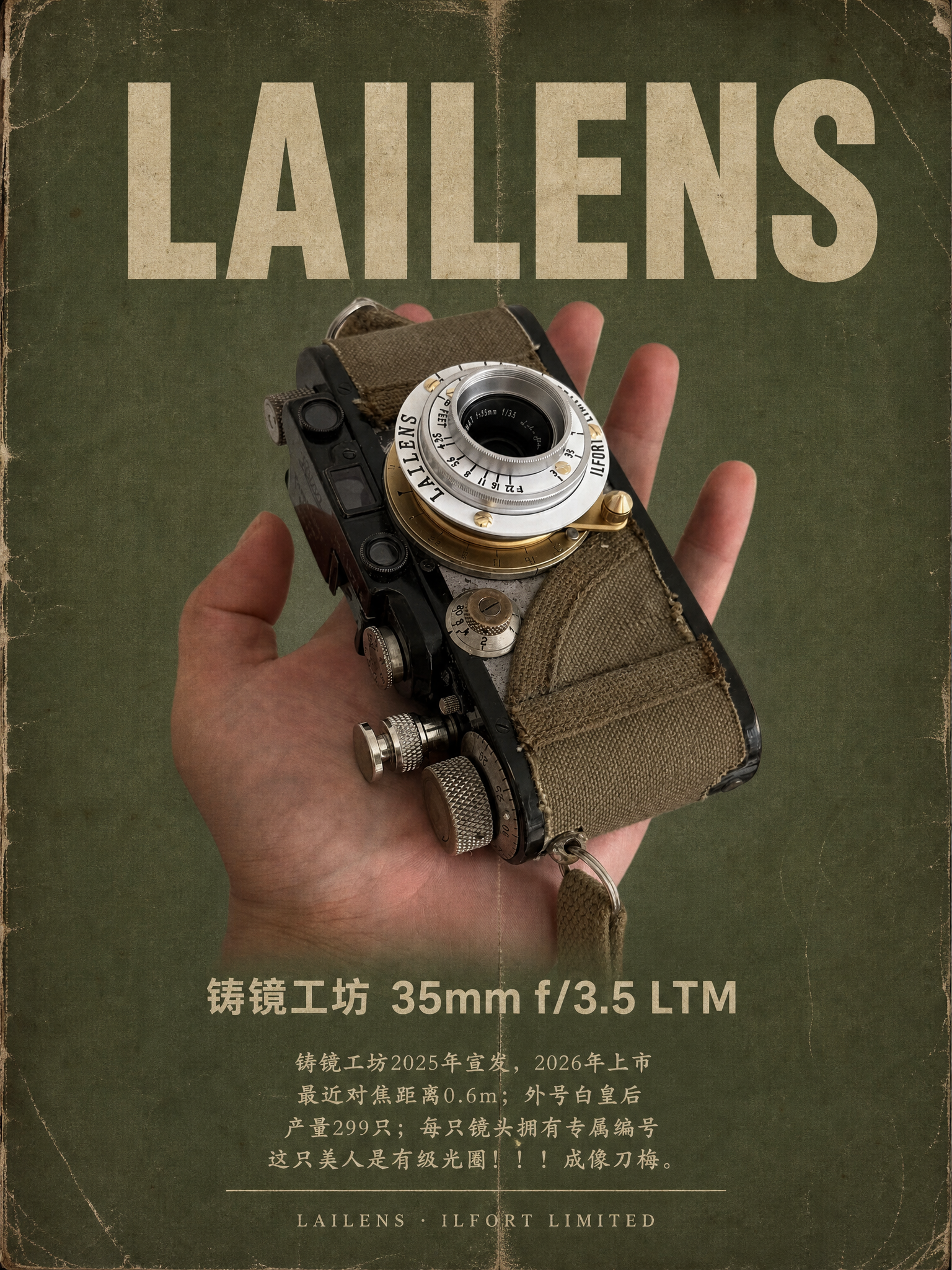 LAILENS 3 5mm f/3.5 Poster - Retro Green