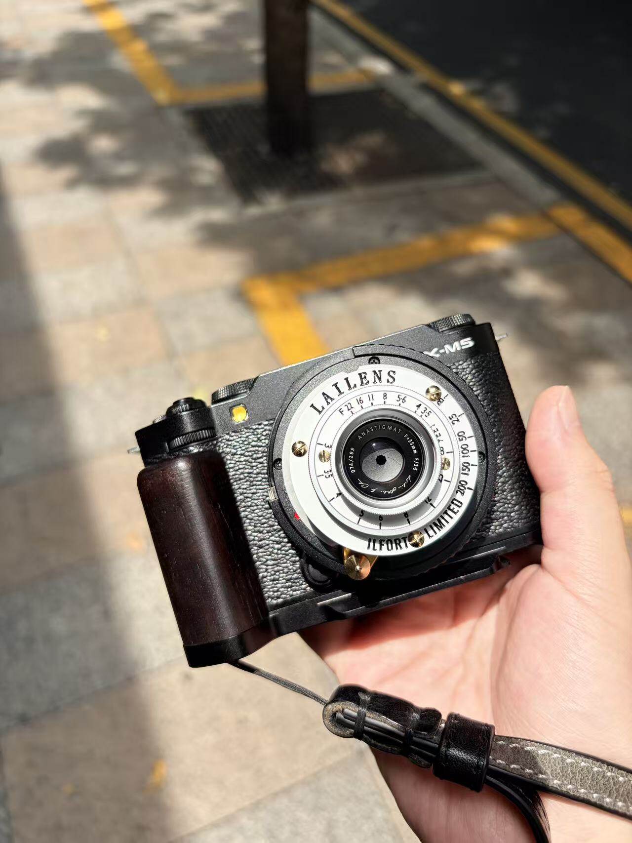 LAILENS Lens Mounted on Fujifilm X-M5 – Front View